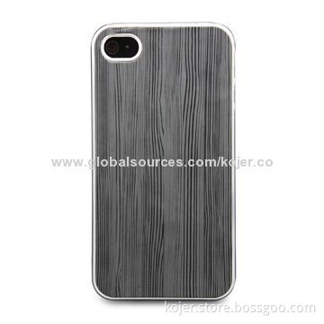 Case for iPhone 4, Made of PC and PU Materials, Customized Patterns and Logos Welcomed